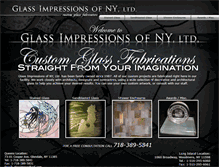Tablet Screenshot of glassimpressionscorp.com